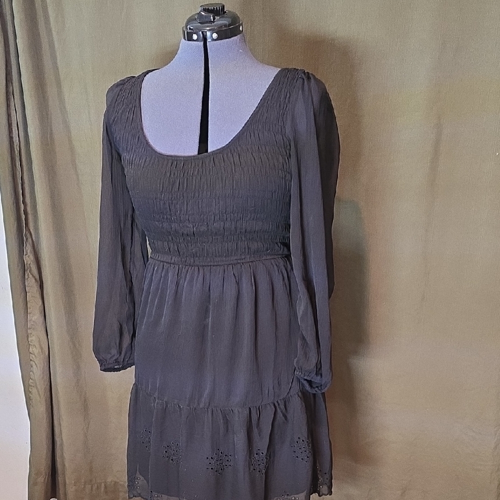 Old Navy Charcoal Long Sleeve Dress